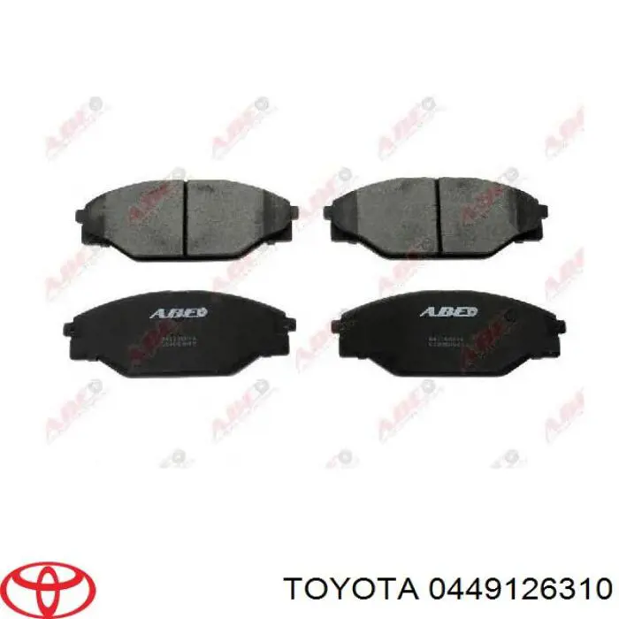 Передние тормозные колодки 0449126310 Toyota