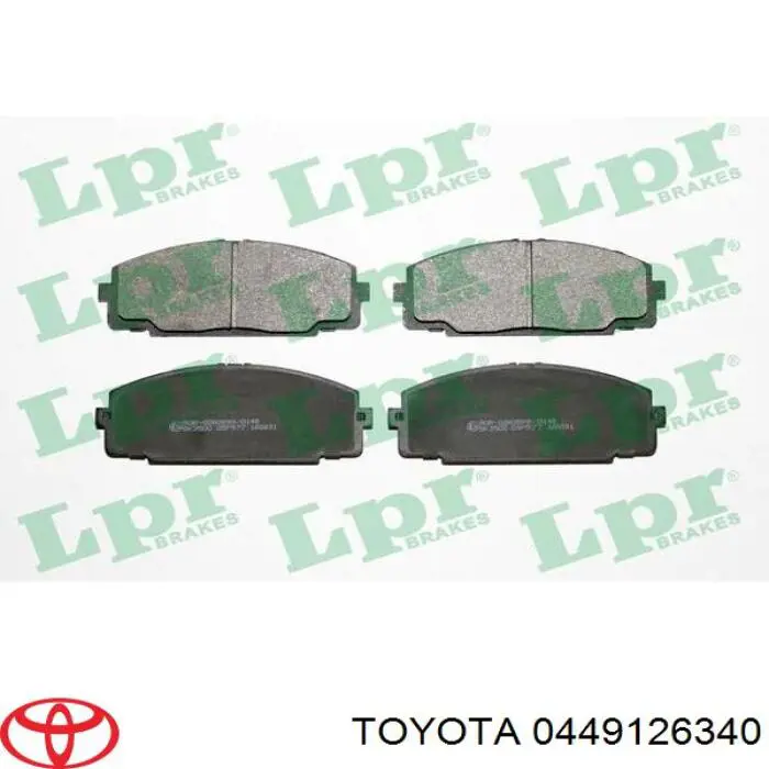 Передние тормозные колодки 0449126340 Toyota