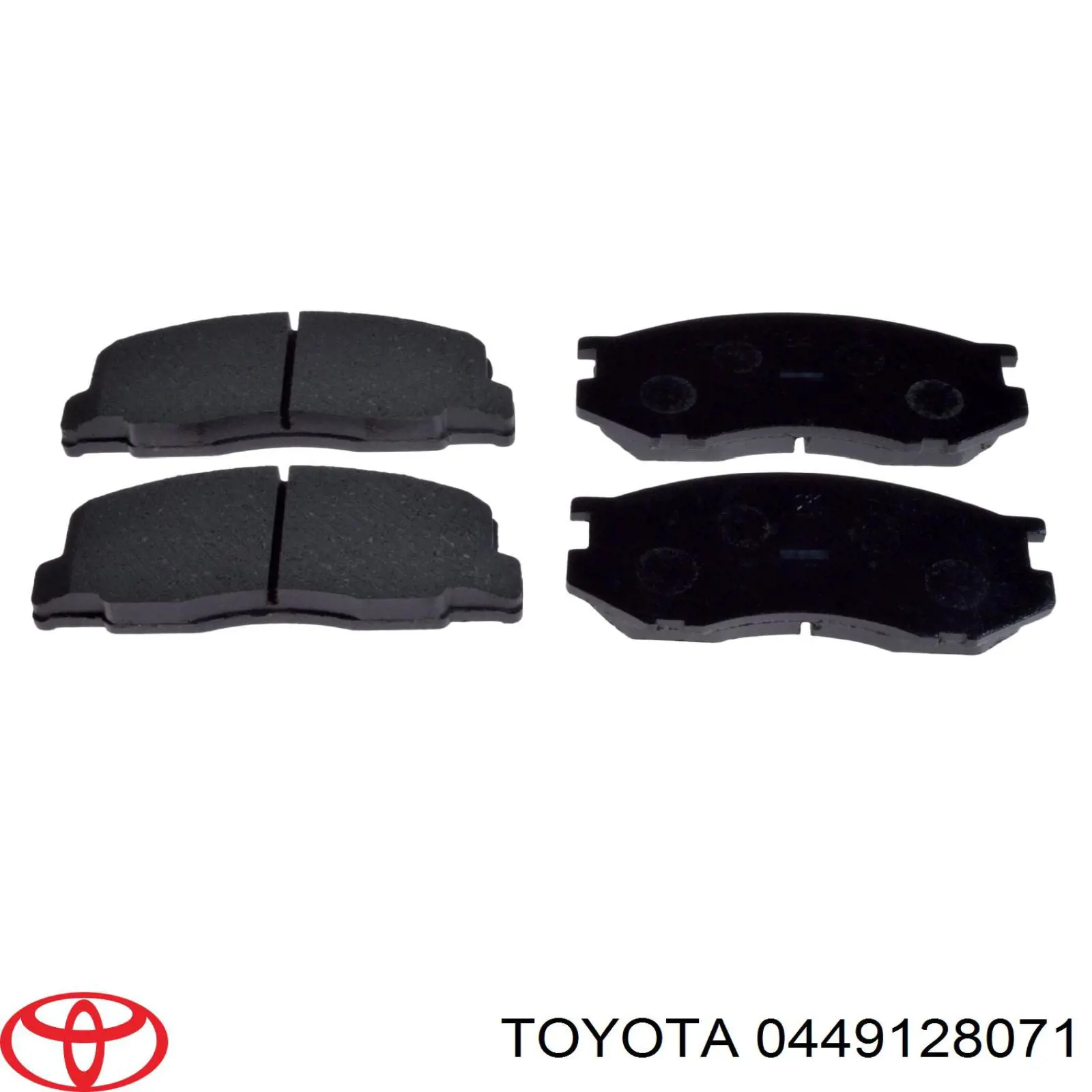 0449128071 Toyota колодки тормозные передние дисковые