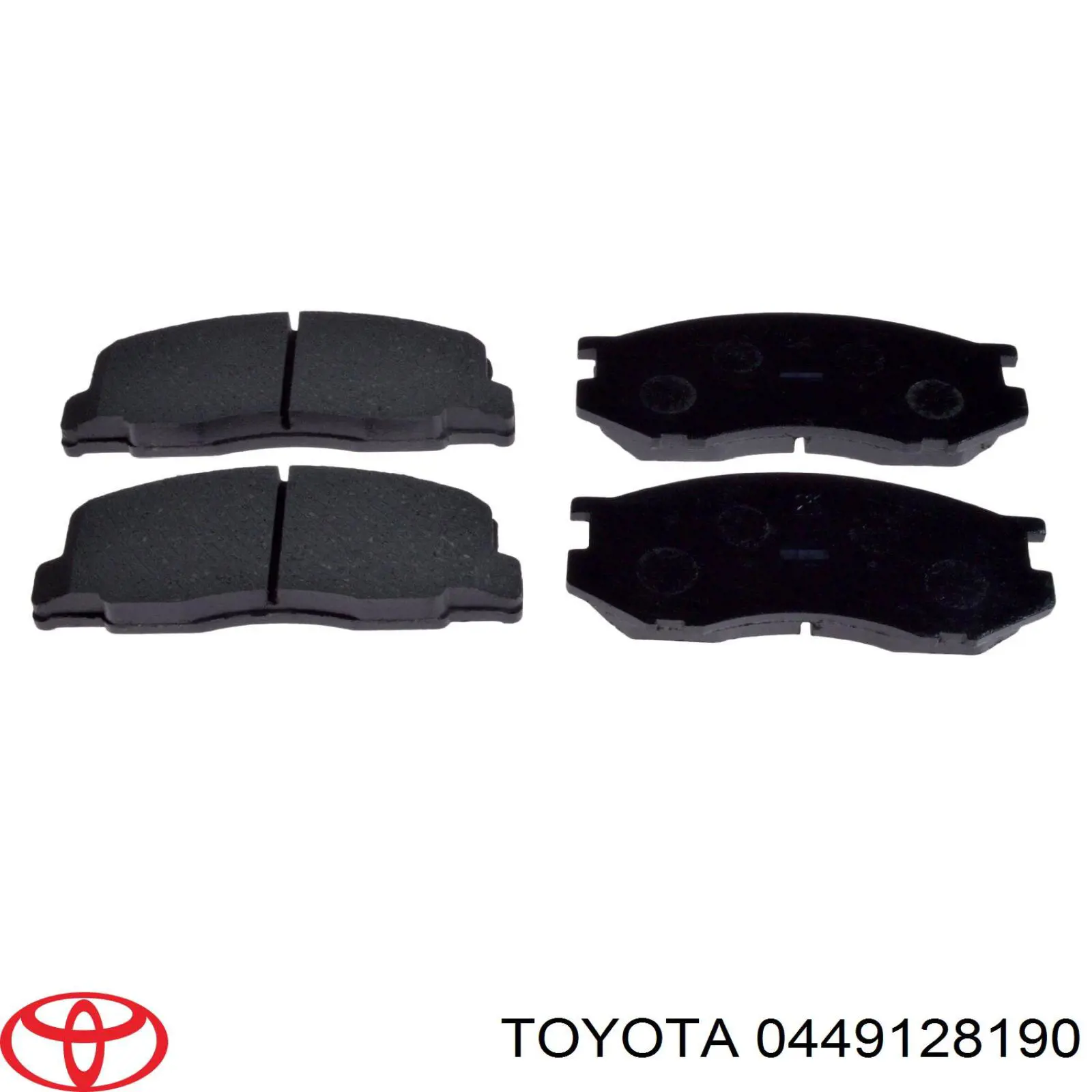 0449128190 Toyota колодки тормозные передние дисковые
