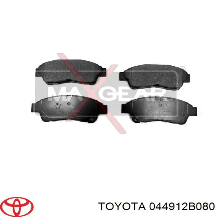 Передние тормозные колодки 044912B080 Toyota