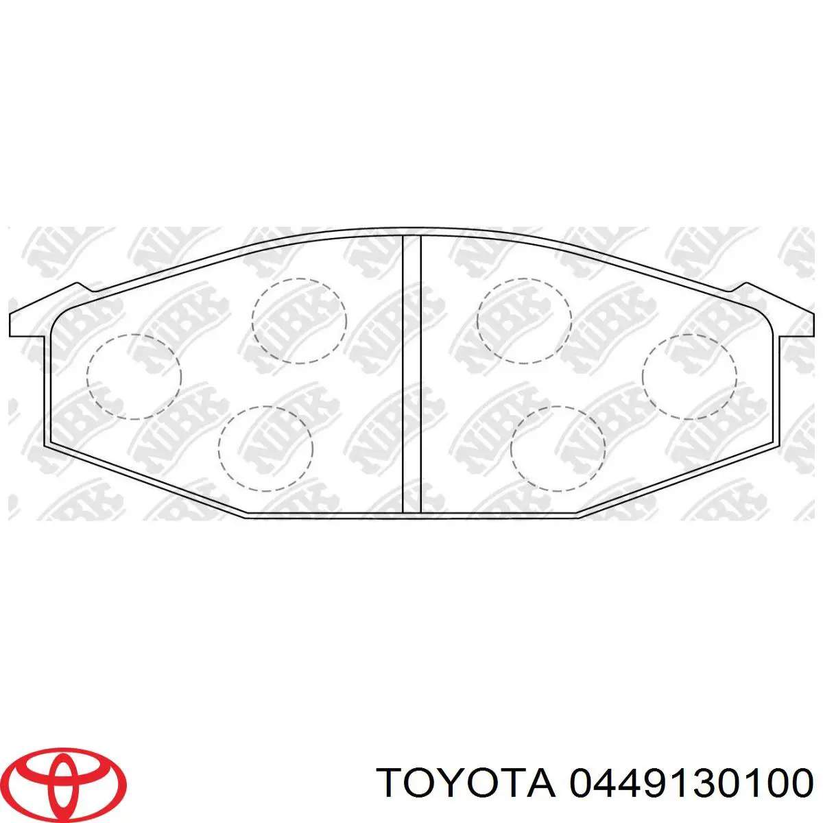 0449130100 Toyota передние тормозные колодки