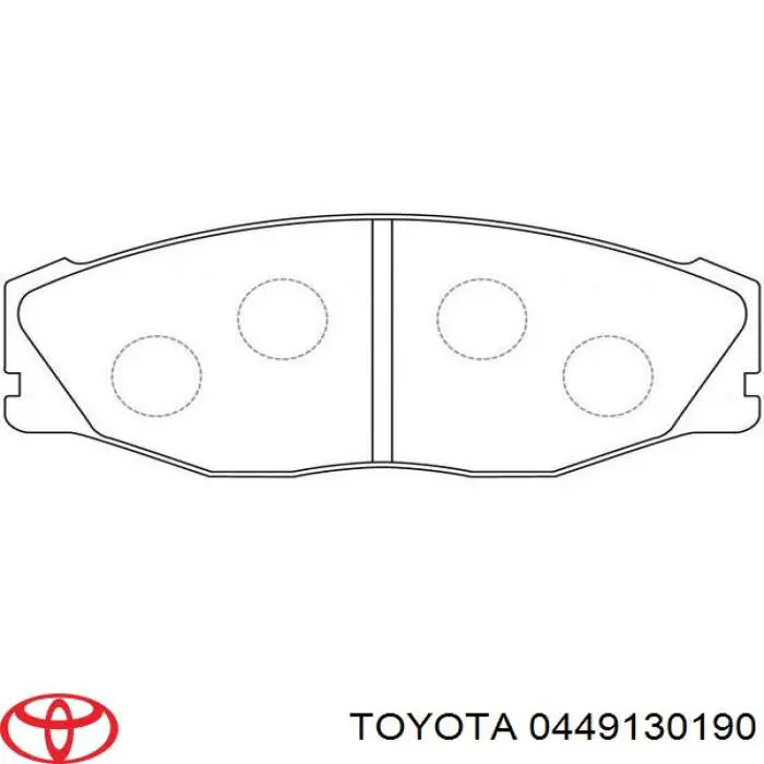 0449130190 Toyota передние тормозные колодки