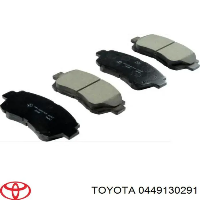 0449130291 Toyota колодки тормозные передние дисковые