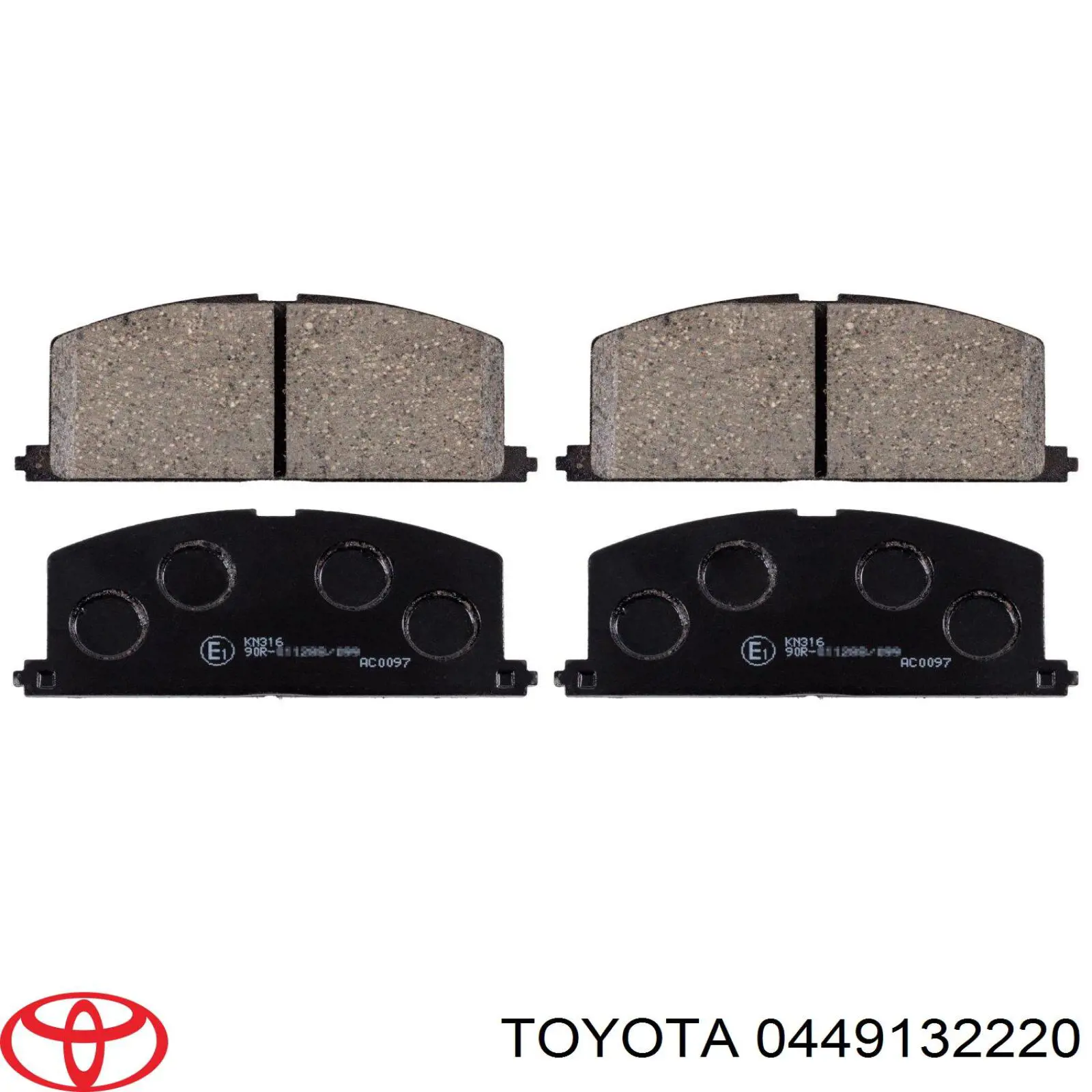 0449132220 Toyota передние тормозные колодки
