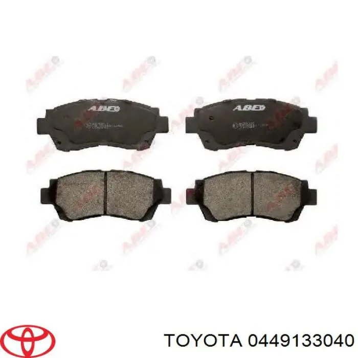 Передние тормозные колодки 0449133040 Toyota