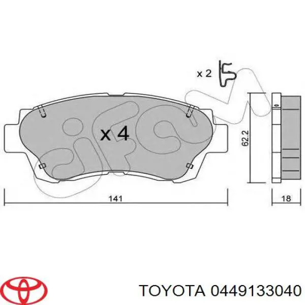 0449133040 Toyota