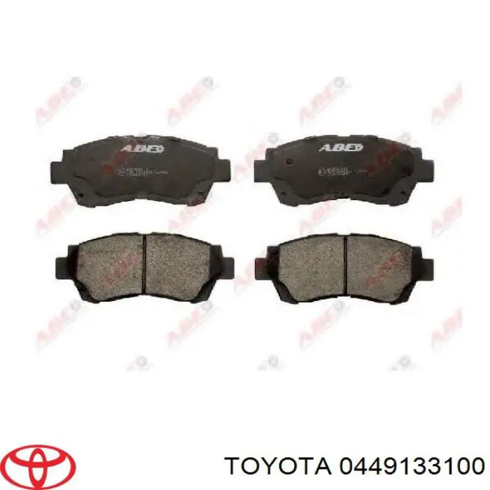 Передние тормозные колодки 0449133100 Toyota