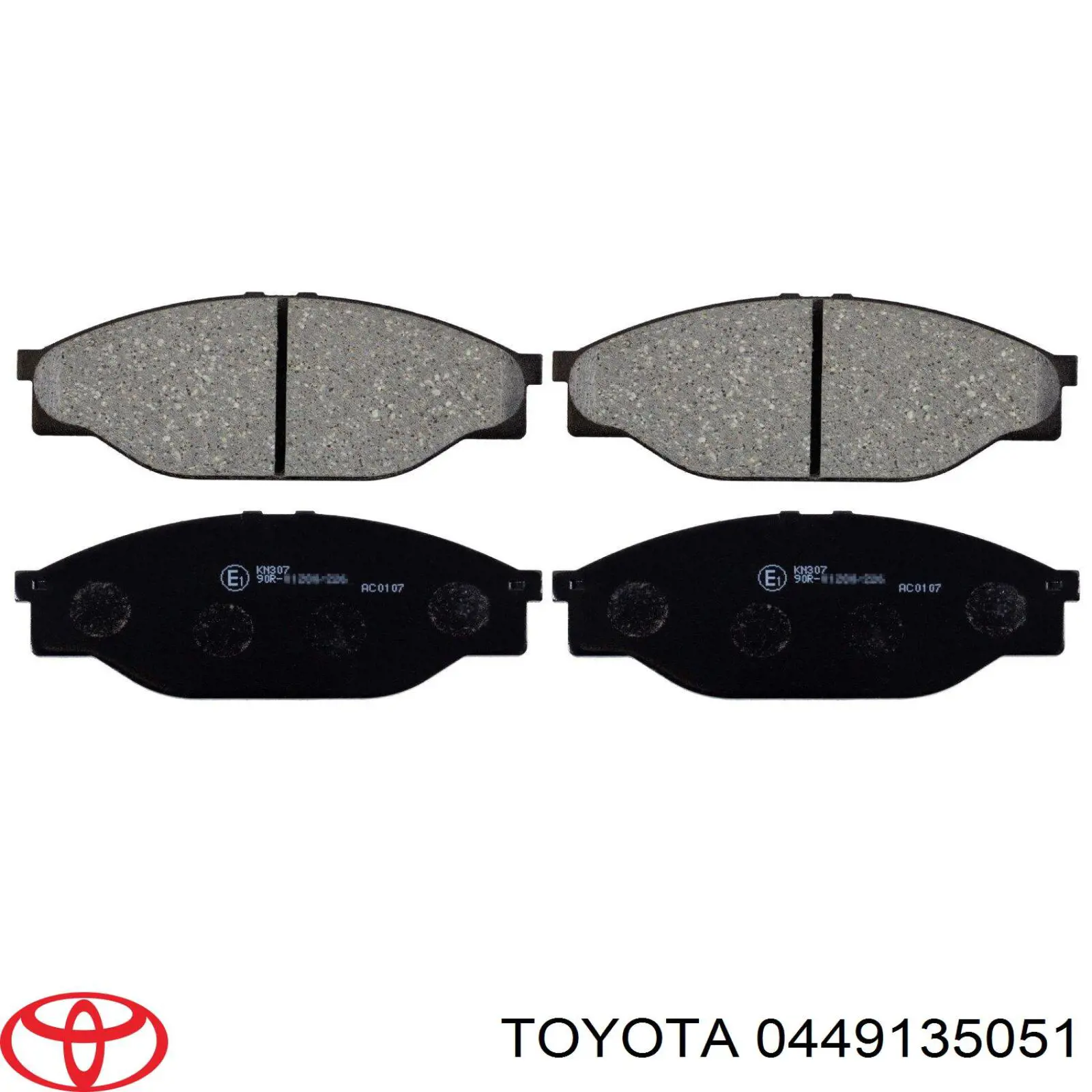 0449135051 Toyota передние тормозные колодки