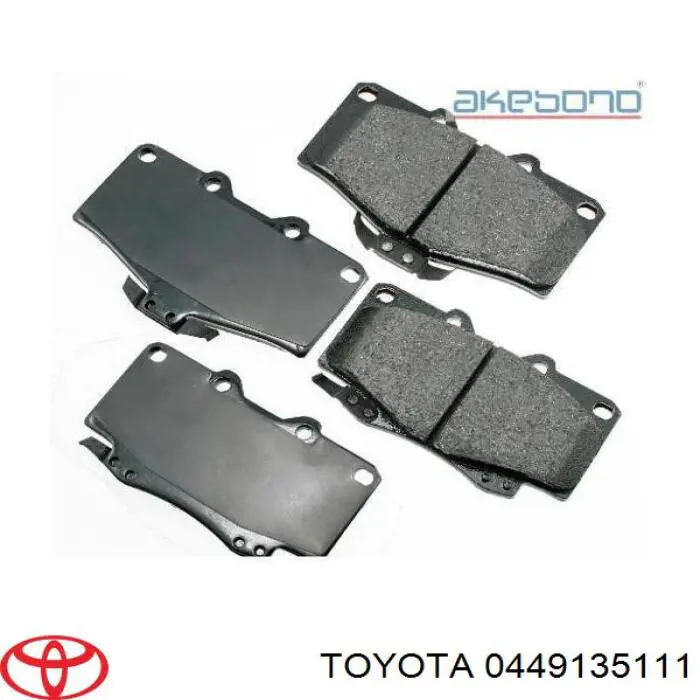 Передние тормозные колодки 0449135111 Toyota