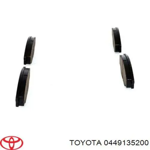 Купить 0449135200 Toyota Колодки тормозные