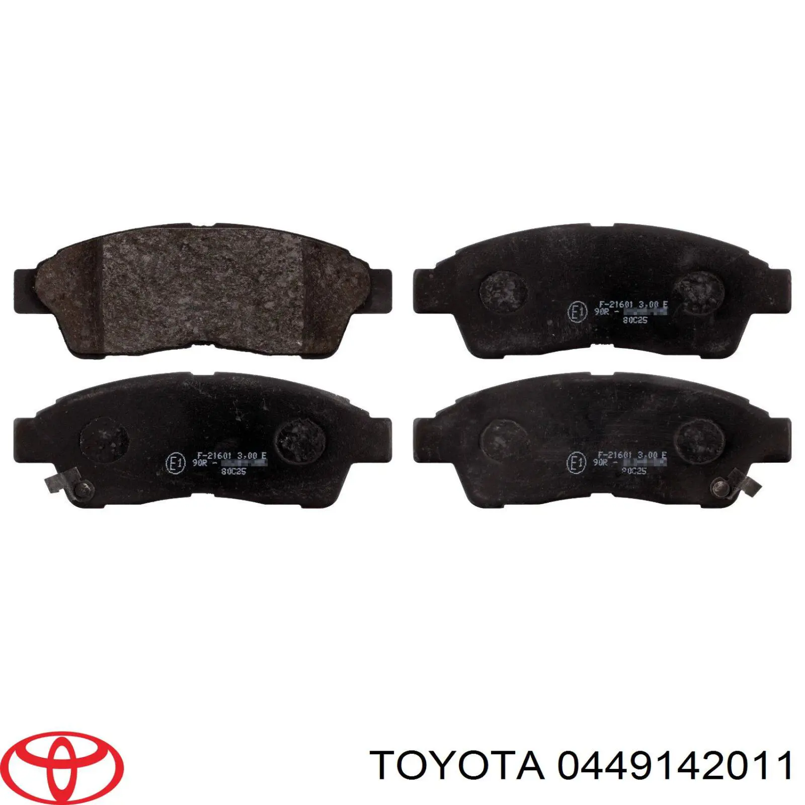 Передние тормозные колодки 0449142011 Toyota