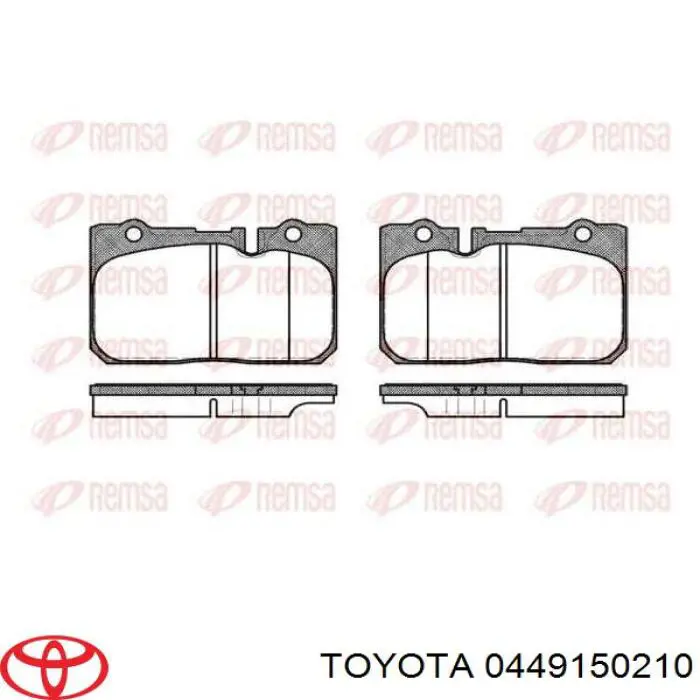 Передние тормозные колодки 0449150210 Toyota