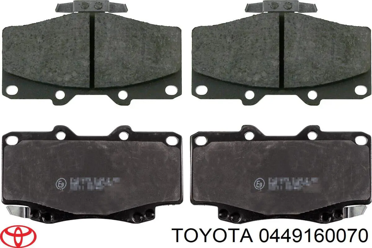 Передние тормозные колодки 0449160070 Toyota