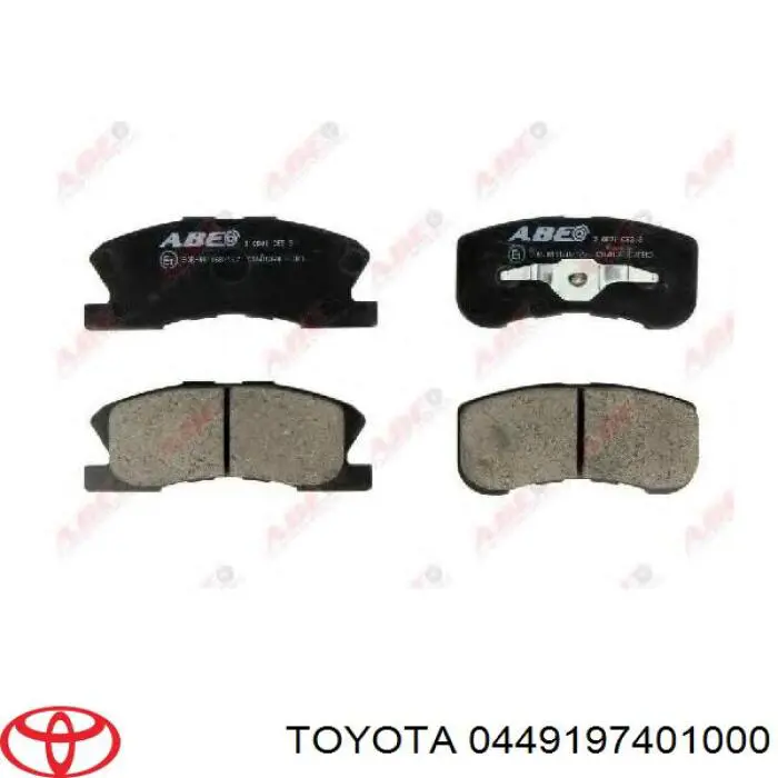 Передние тормозные колодки 0449197401000 Toyota