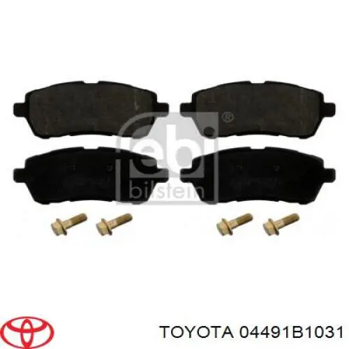 Передние тормозные колодки 04491B1031 Toyota