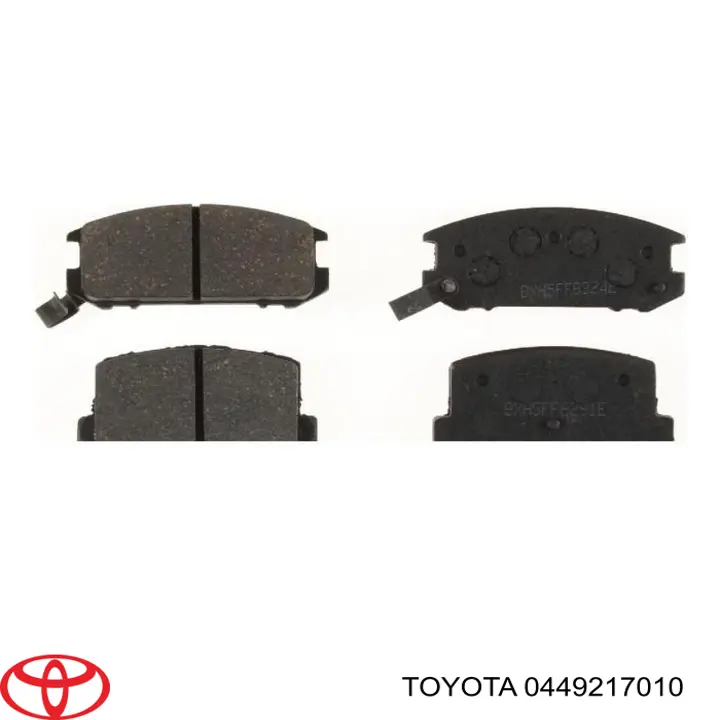 Задние тормозные колодки 0449217010 Toyota