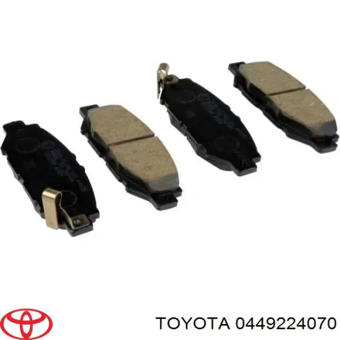 Задние тормозные колодки 0449224070 Toyota