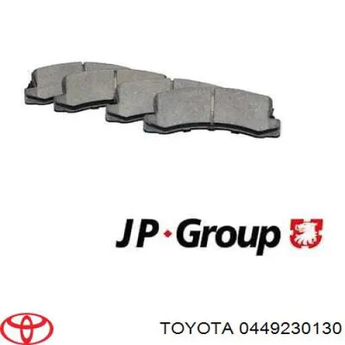 Задние тормозные колодки 0449230130 Toyota