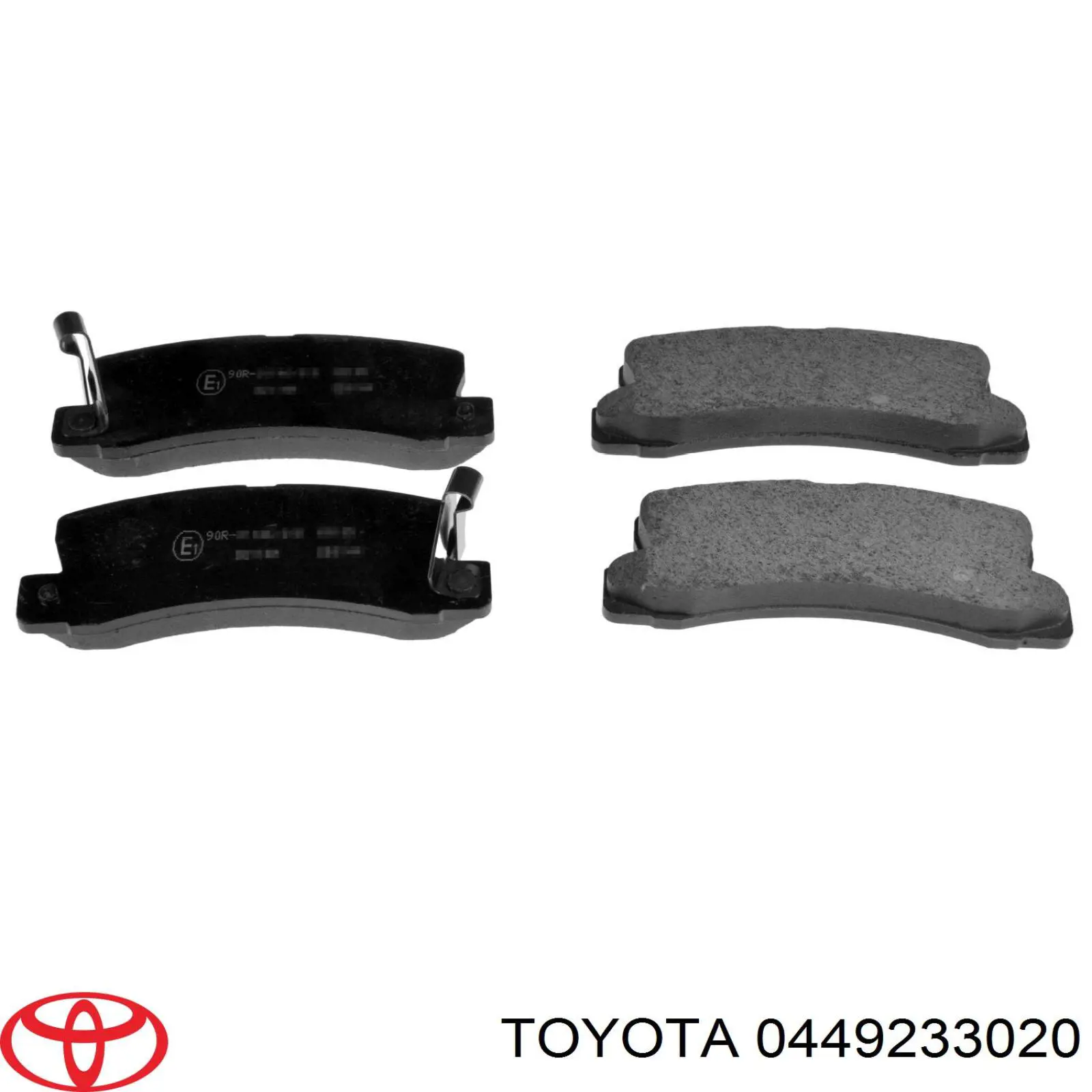 449233020 Toyota колодки тормозные задние дисковые