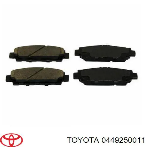0449250011 Toyota задние тормозные колодки
