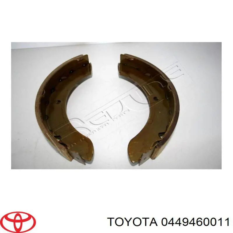 Колодки тормозные передние барабанные TOYOTA 0449460011