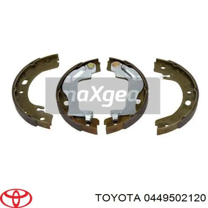 Задние барабанные колодки 0449502120 Toyota