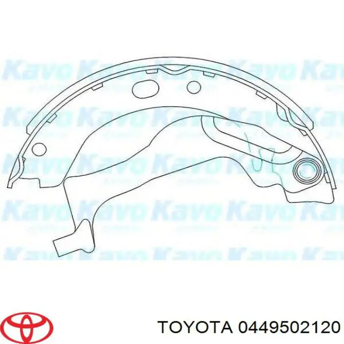 Тормоза рабочие задние ножные и тормозные барабаны Toyota 0449502120 цена, от 23.35 USD