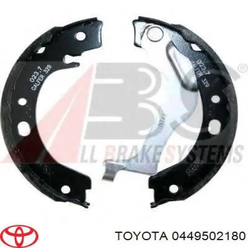 Тормоза рабочие задние ножные и тормозные барабаны Toyota 0449502180 цена, от 23.05 USD