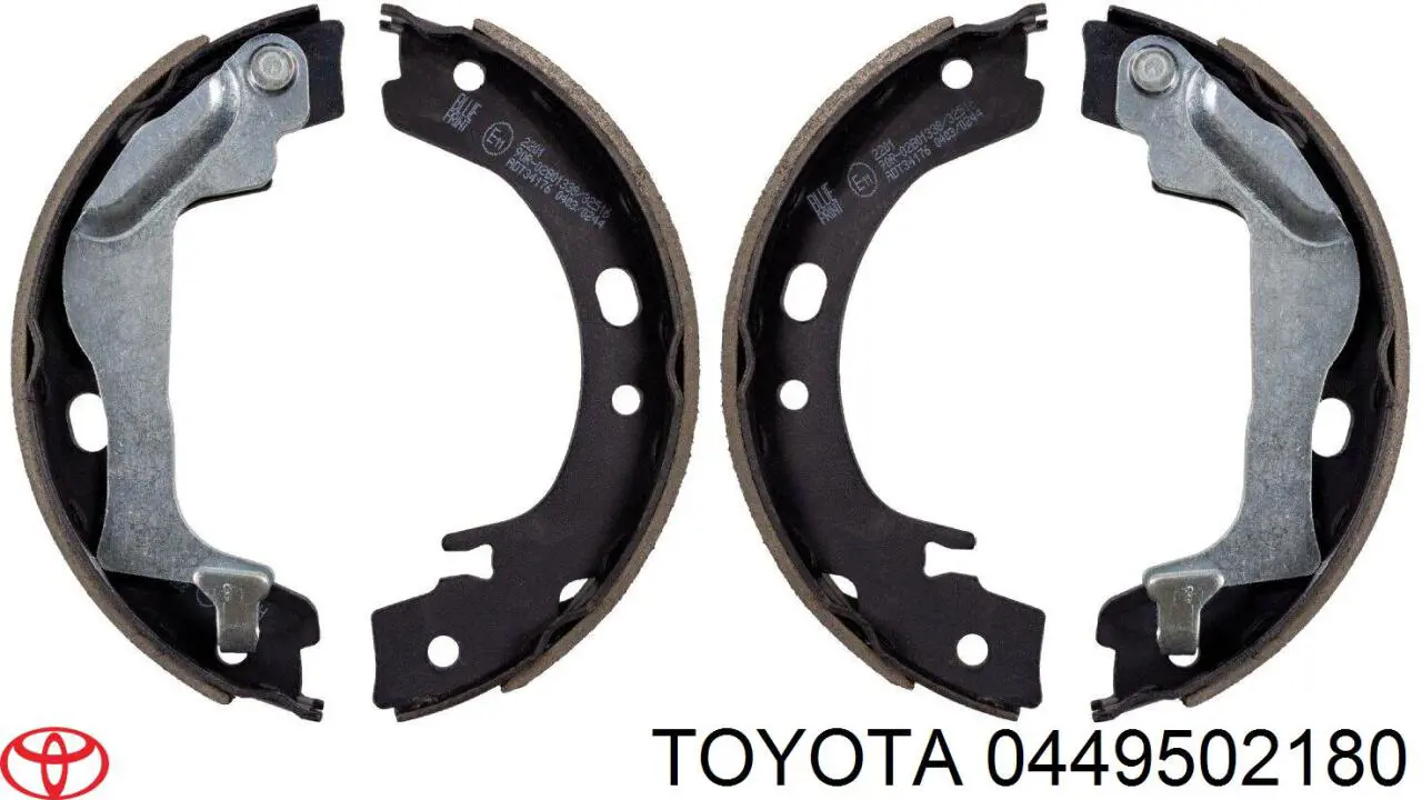 Задние барабанные колодки 0449502180 Toyota