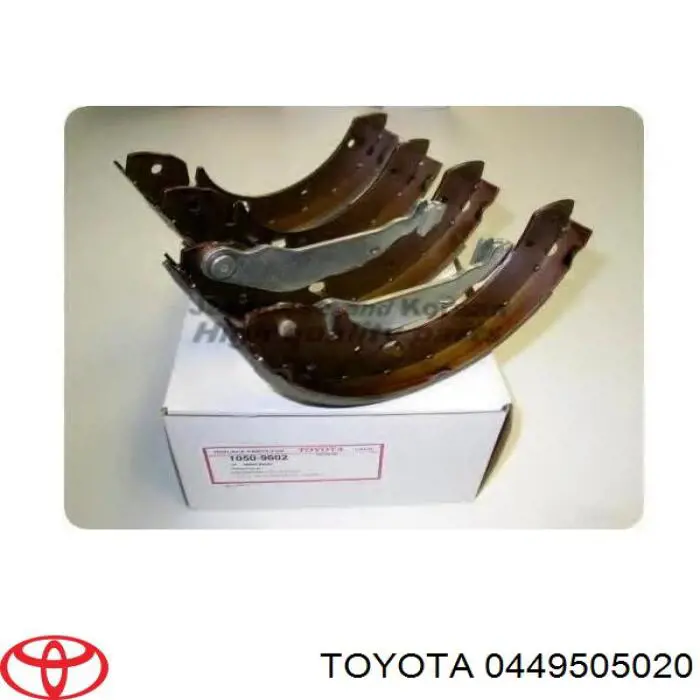 Купить 0449505020 Toyota Задние барабанные тормозные колодки