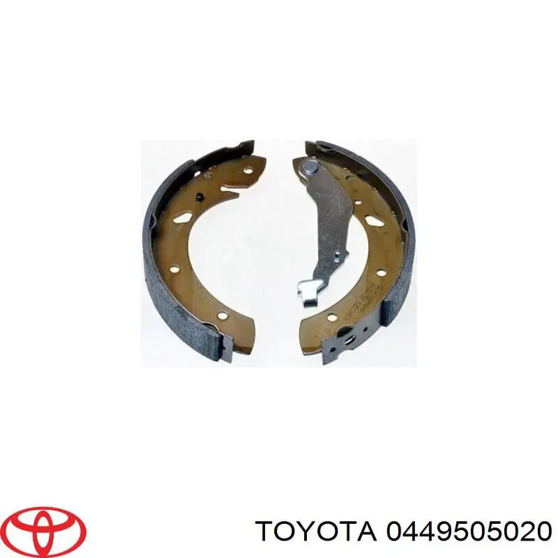 Zapatas de frenos de tambor traseras 0449505020 Toyota