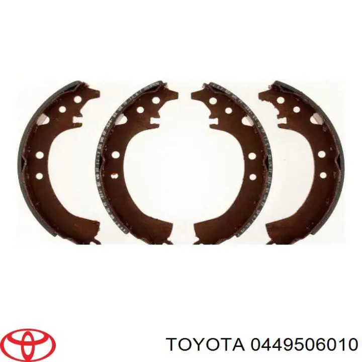 Купить 0449506010 Toyota Задние барабанные тормозные колодки