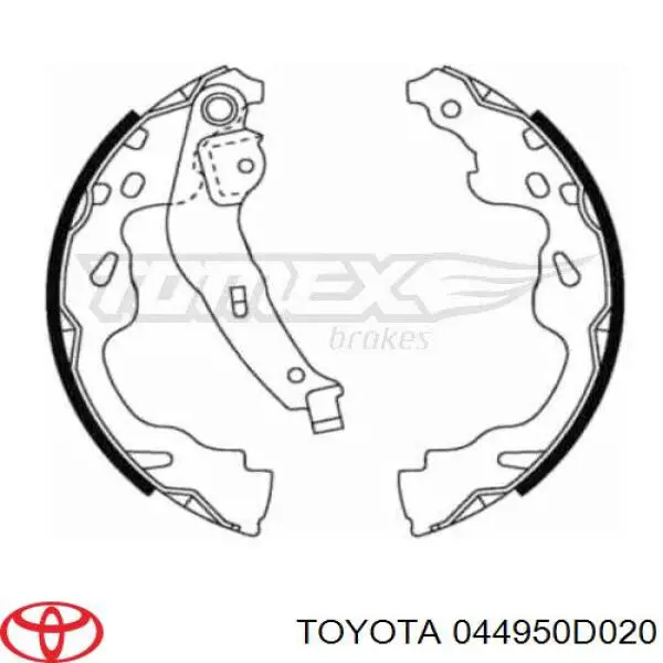 Zapatas de frenos de tambor traseras 044950D020 Toyota