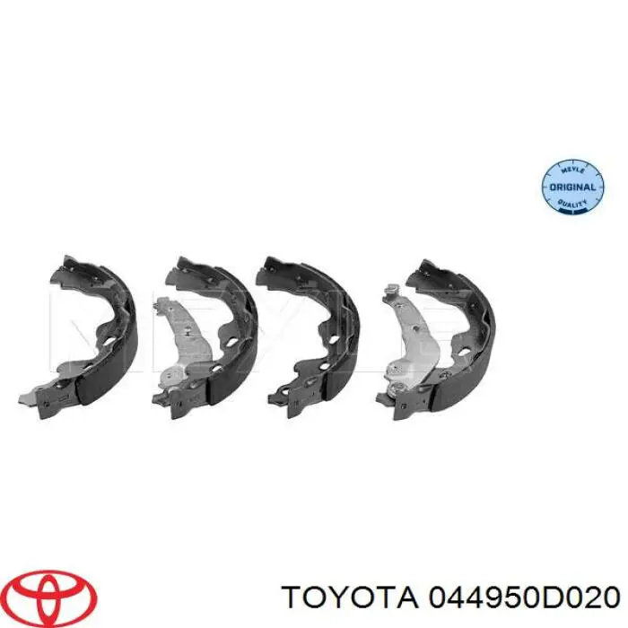 Купить 044950D020 Toyota Задние барабанные тормозные колодки