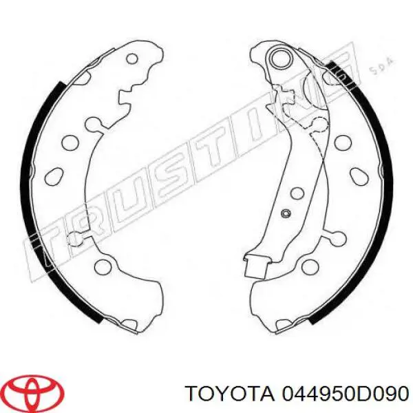 Задние барабанные колодки 044950D090 Toyota