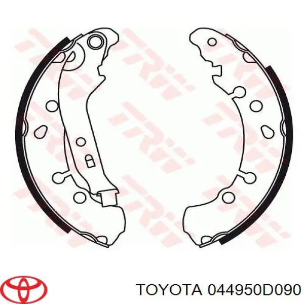 Задние барабанные колодки 044950D090 Toyota