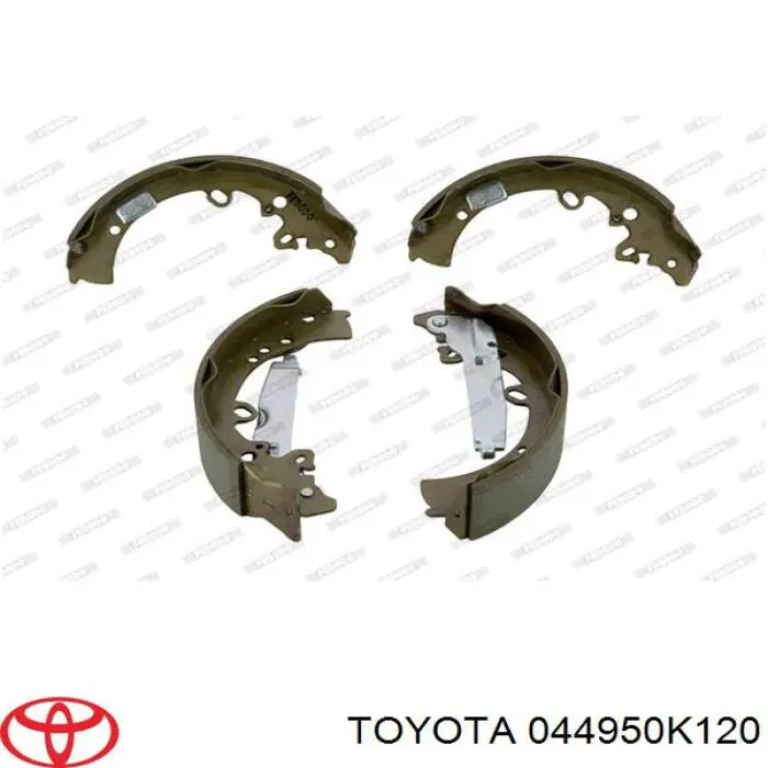 044950K120 TOYOTA Zapatas de frenos de tambor traseras original y equivalente