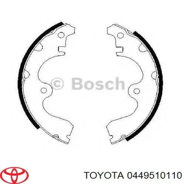 Задние барабанные колодки 0449510110 Toyota