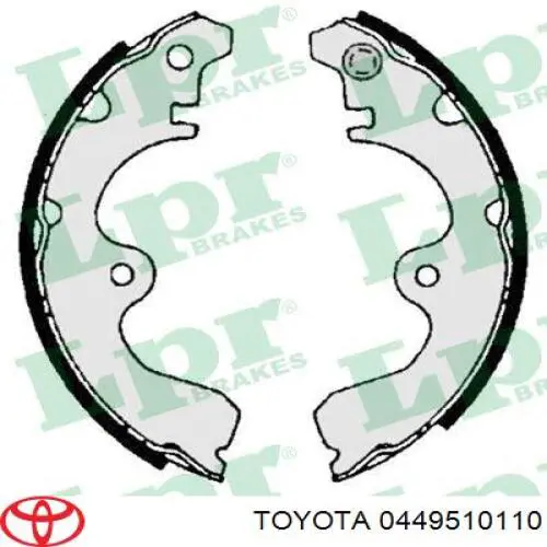 Тормоза рабочие задние ножные и тормозные барабаны Toyota 0449510110 цена, от 21.52 USD