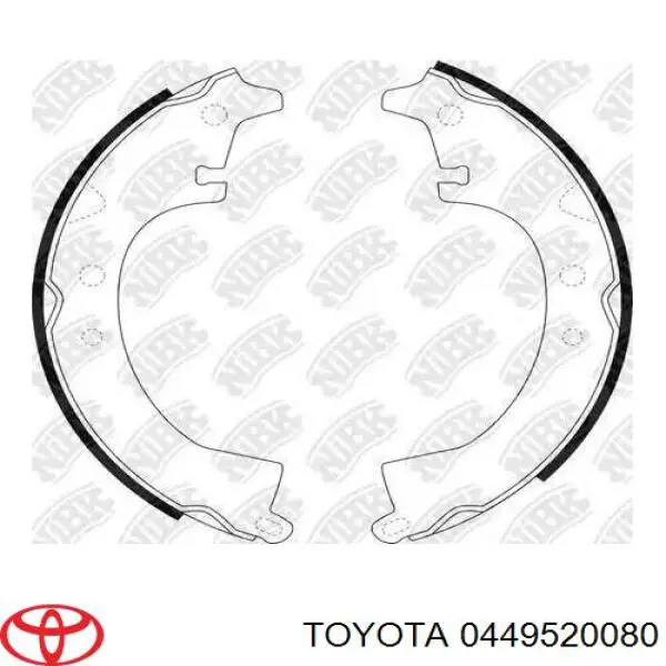 Тормоза рабочие задние ножные и тормозные барабаны Toyota 0449520080 цена, от 25.25 USD