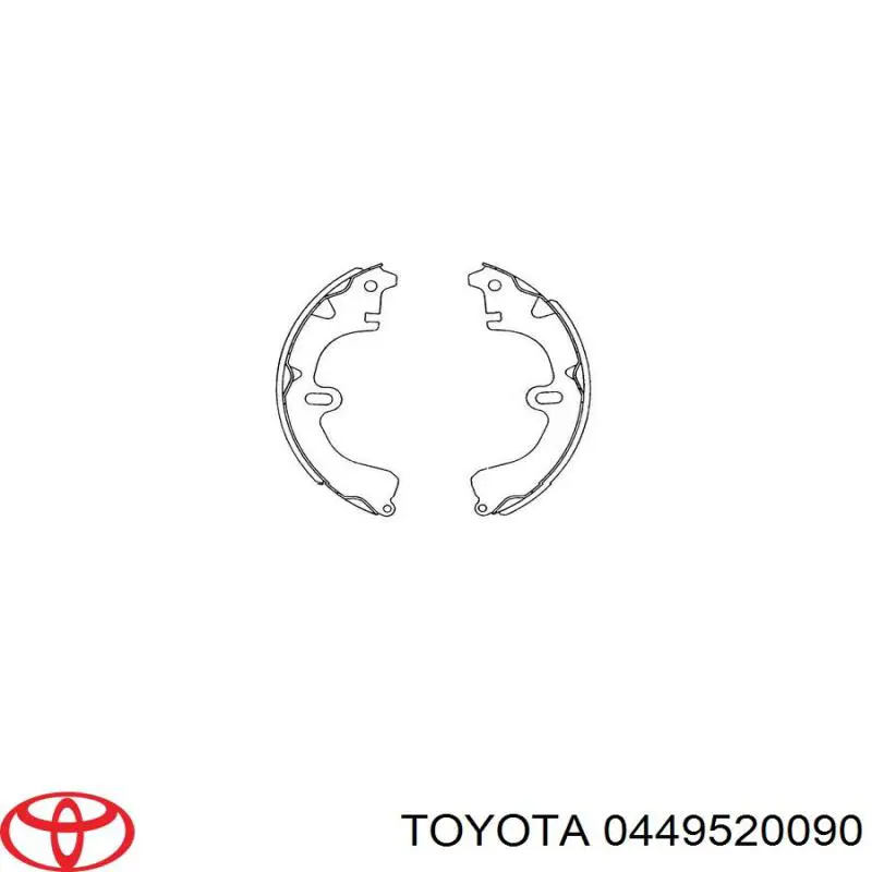 Барабанные колодки Toyota 0449520090
