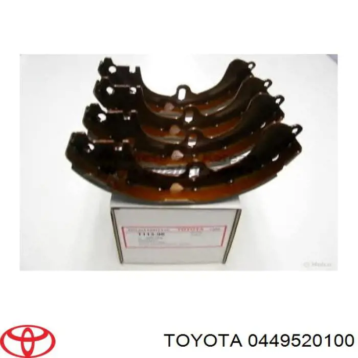0449520100 Toyota задние барабанные колодки
