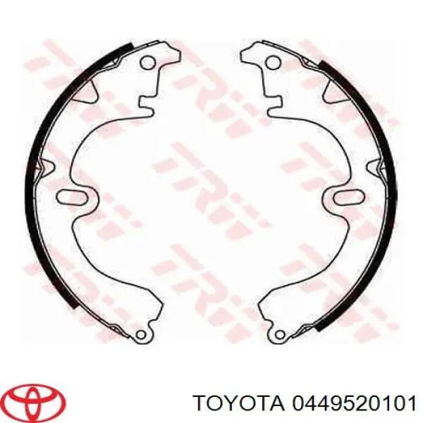Задние барабанные колодки 0449520101 Toyota