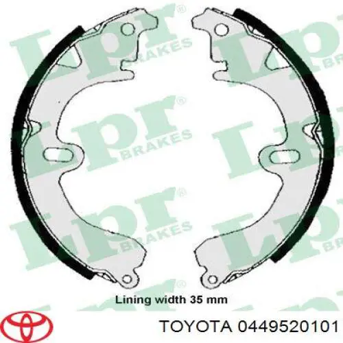 Тормоза рабочие задние ножные и тормозные барабаны Toyota 0449520101 цена, от 14.08 USD