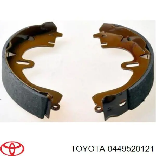 Купить 0449520121 Toyota Задние барабанные тормозные колодки