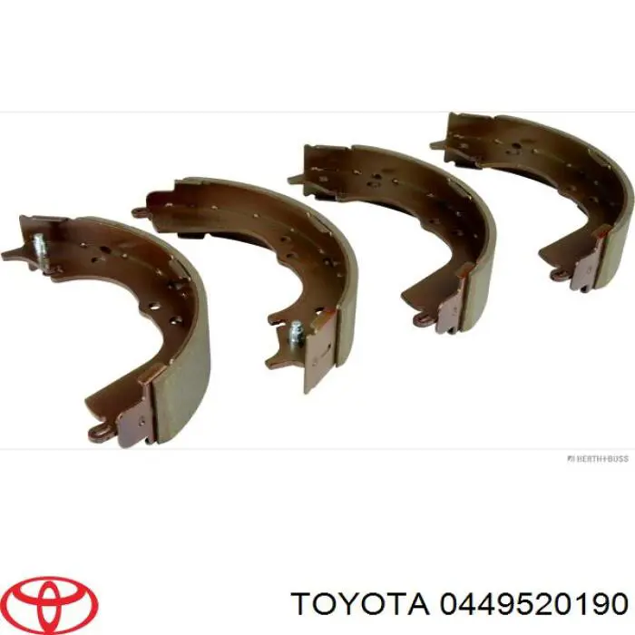 Задние барабанные колодки 0449520190 Toyota