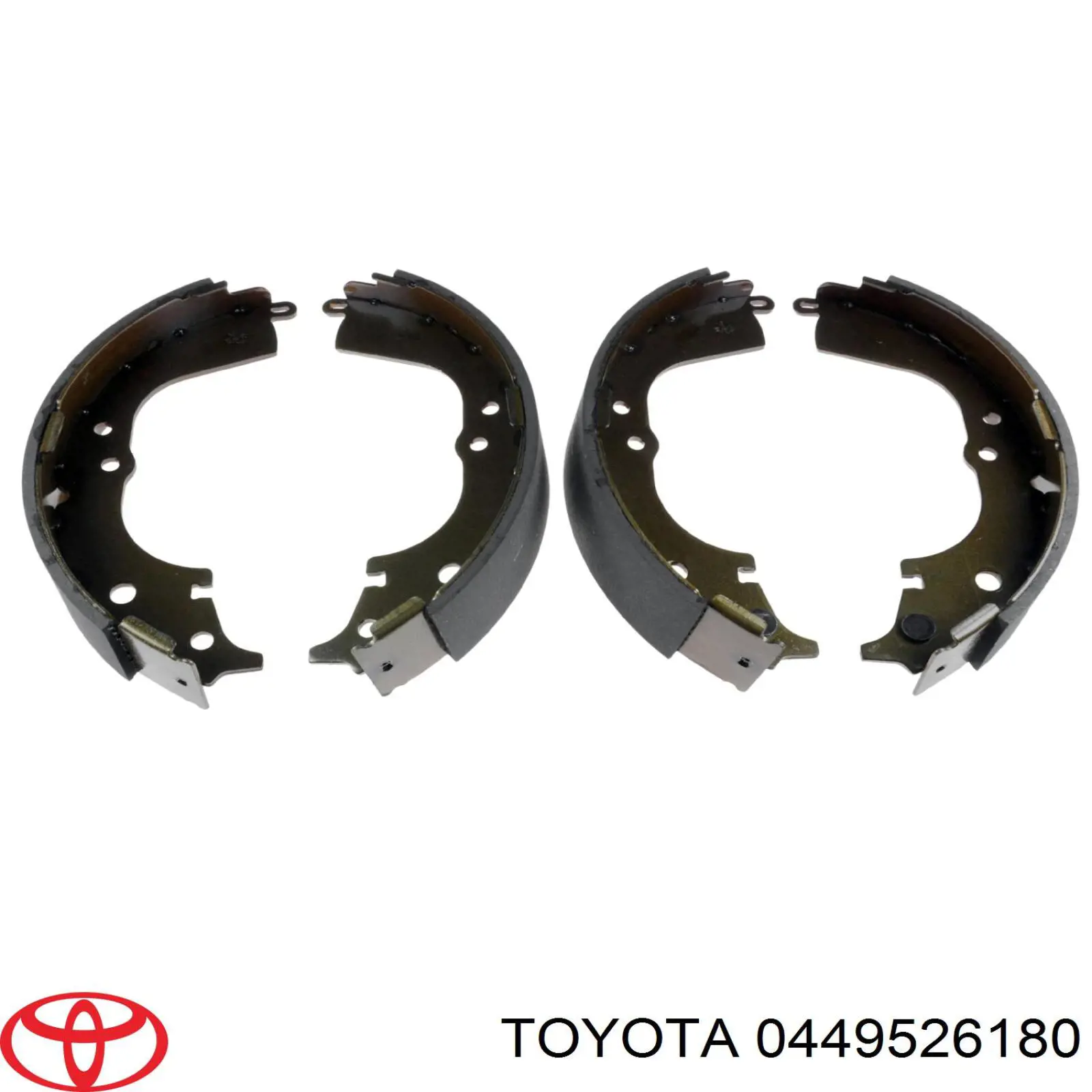 Задние барабанные колодки 0449526180 Toyota