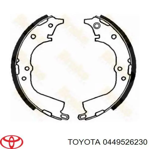 Тормоза рабочие задние ножные и тормозные барабаны Toyota 0449526230 цена, от 40.54 USD
