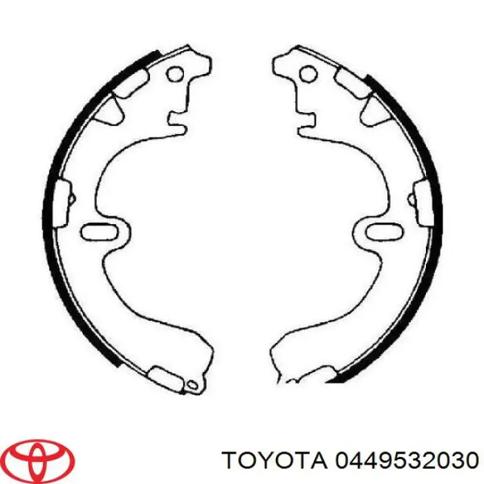 Барабанные колодки Toyota 0449532030